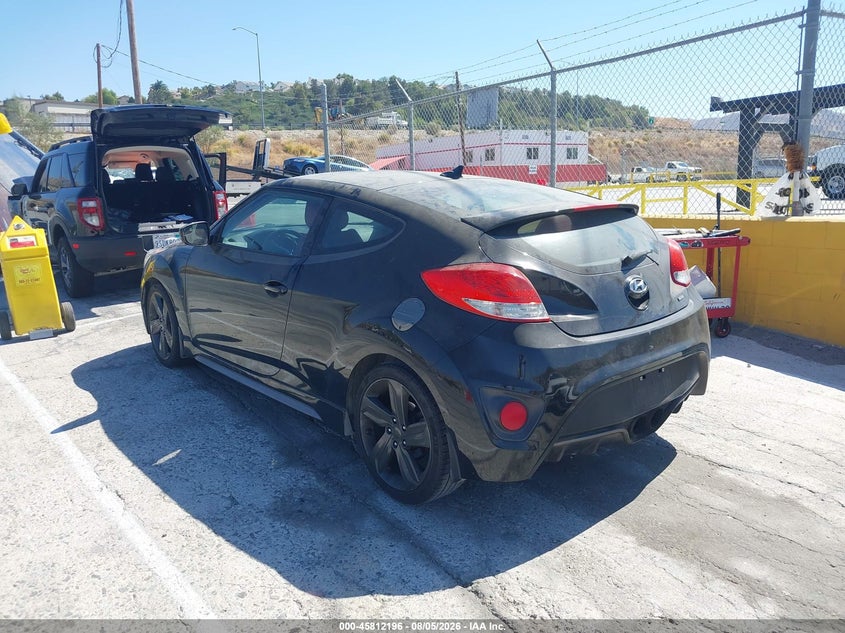 Vin: kmhtc6ae9fu236323, lot: 46311042, hyundai veloster 20153