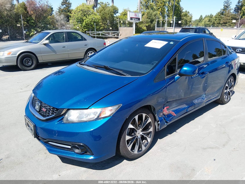 2013 Honda Civic, Left Side, IAAI, VIN 2HGFB6E59DH709895 — photo 2