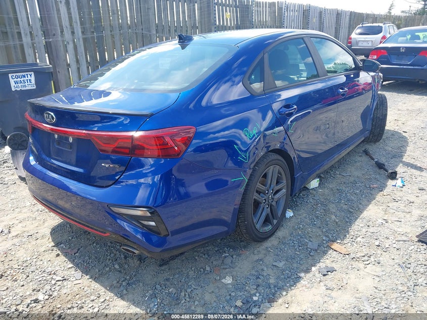 Vin: 3kpf34ad5me274852, lot: 46311135, kia forte gt-line 20214