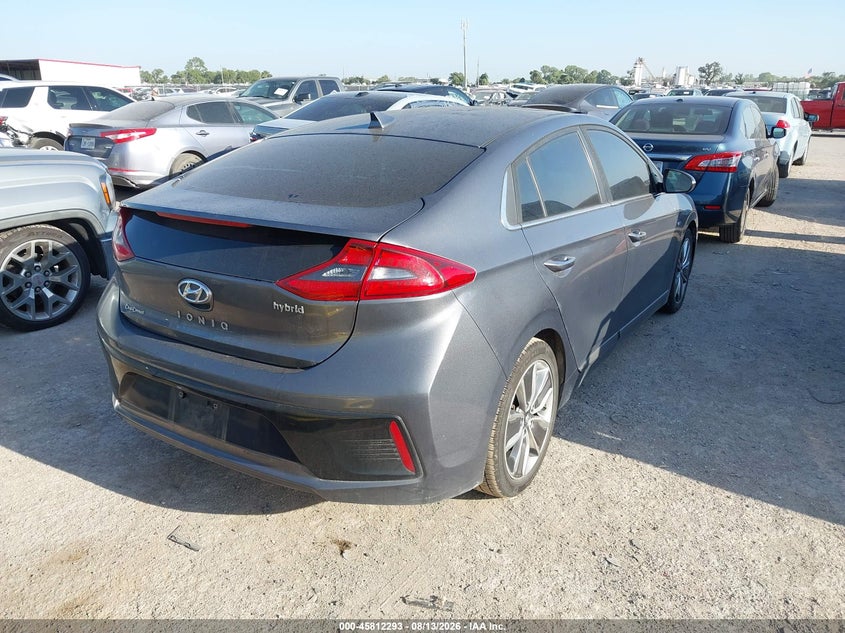 Vin: kmhc85lc8ku136876, lot: 46311138, hyundai ioniq hybrid limited 20194