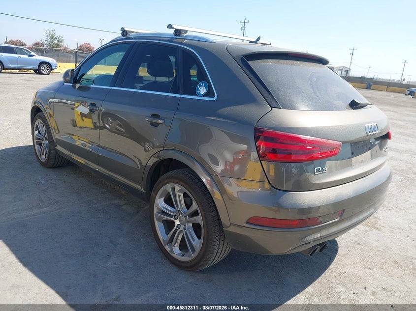 Vin: wa1gfcfsxfr011285, lot: 46311157, audi q3 2.0t premium plus 20153