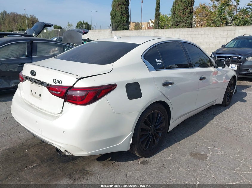 Vin: jn1ev7ap8jm352154, lot: 46311215, infiniti q50 3.0t luxe 20184