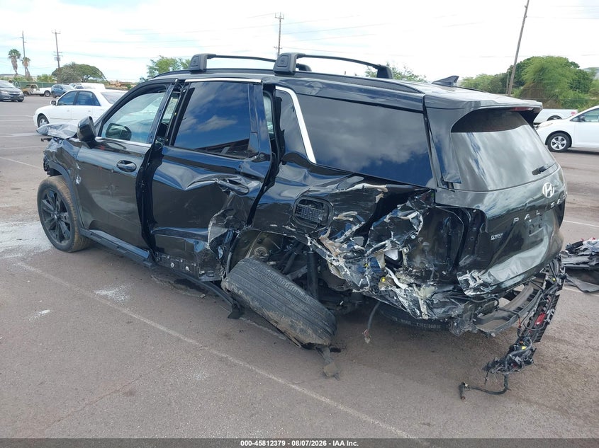 Vin: km8r34ge9ru660479, lot: 46311225, hyundai palisade xrt 20243