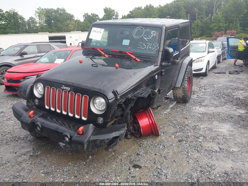 Vin: 1c4ajwbg4hl537253, lot: 46311240, jeep wrangler sahara 20172