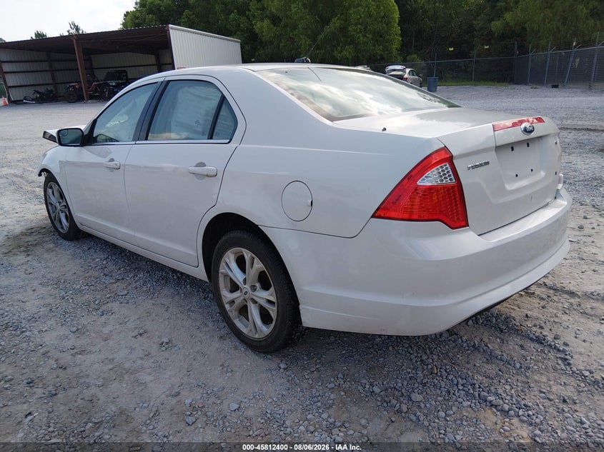Vin: 3fahp0ha9cr233252, lot: 46311246, ford fusion se 20123