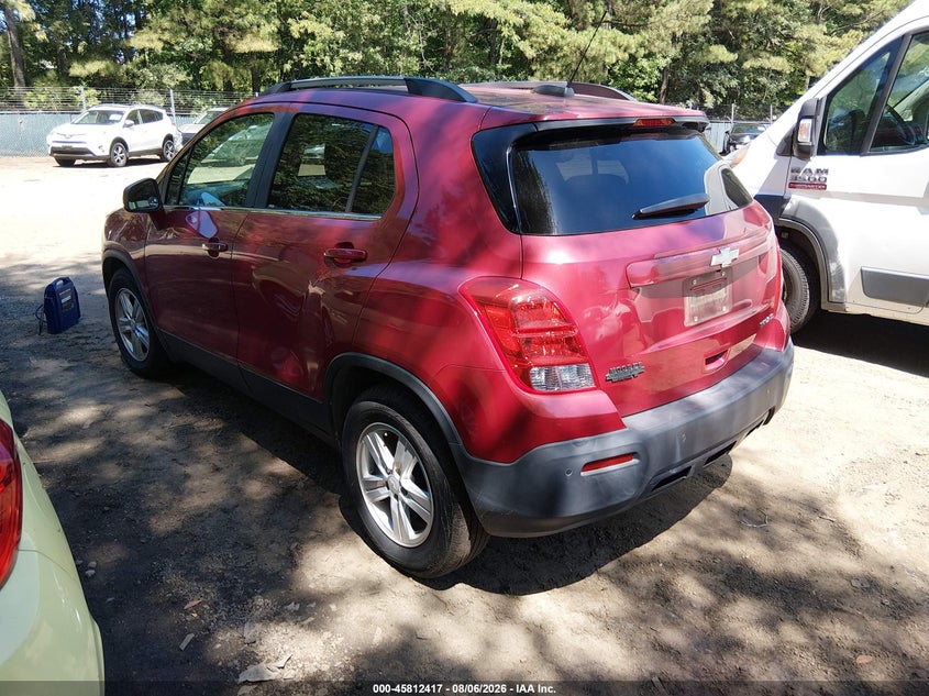 Vin: kl7cjlsb6fb139330, lot: 46311263, chevrolet trax lt 20153