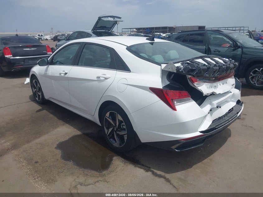 Vin: kmhln4aj4pu087056, lot: 46311276, hyundai elantra hybrid limited 20233