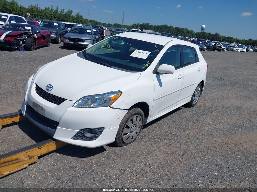 Vin: 2t1ku4ee6ac389338, lot: 46311324, toyota matrix 20102