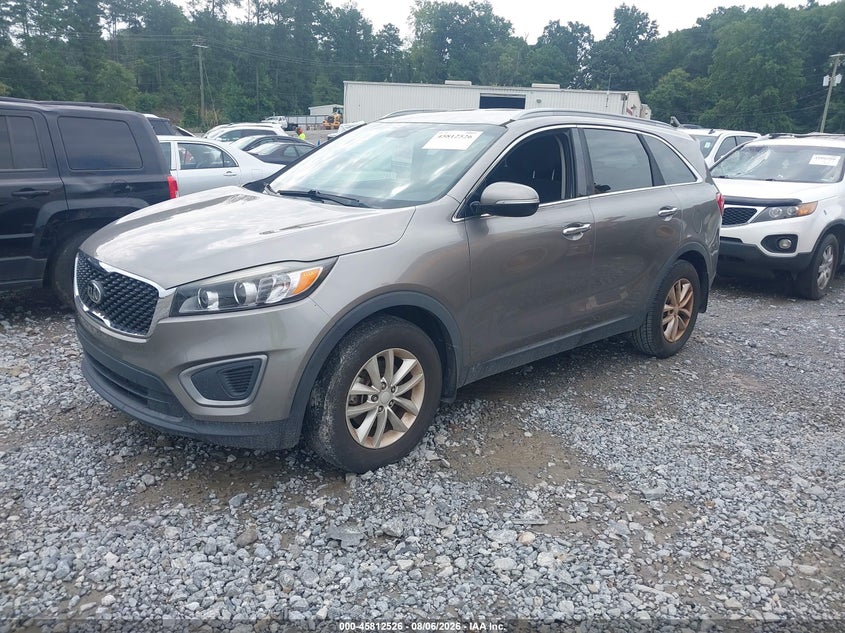 Vin: 5xypg4a35gg102618, lot: 46311372, kia sorento 2.4l lx 20162