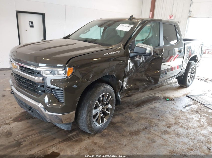 Vin: 1gcpdkekxpz218428, lot: 46311401, chevrolet silverado 1500 4wd  short bed lt with 2fl 20232