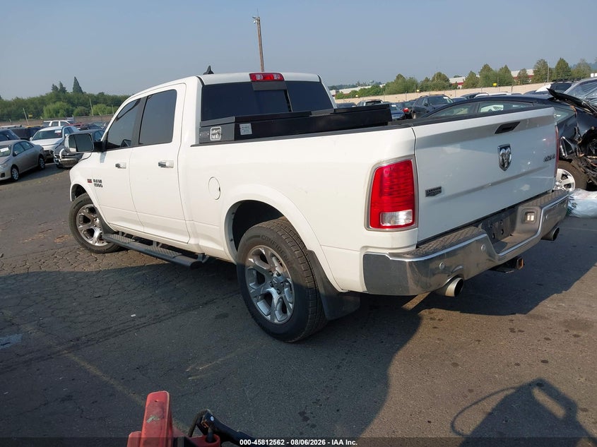 Vin: 1c6rr7vt8hs772410, lot: 46311408, ram 1500 laramie  4x4 6'4 box 20173