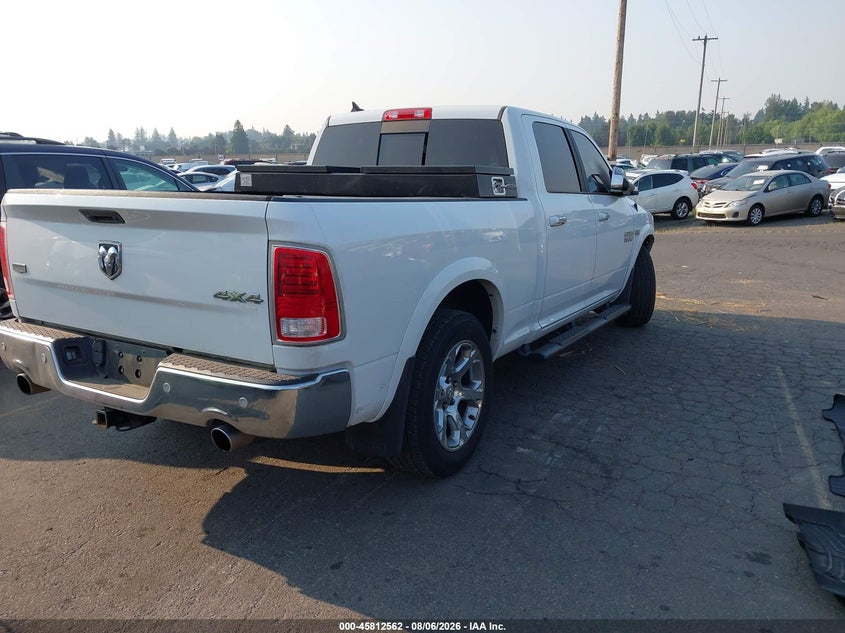 Vin: 1c6rr7vt8hs772410, lot: 46311408, ram 1500 laramie  4x4 6'4 box 20174