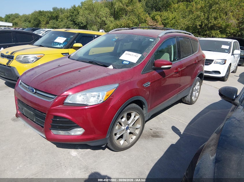 Vin: 1fmcu0jx8eub00260, lot: 46311438, ford escape titanium 20142