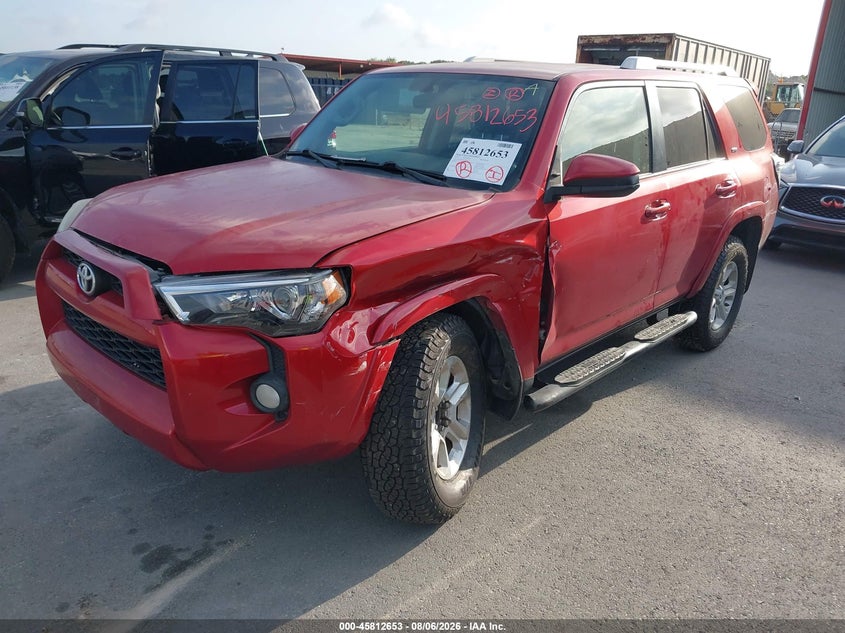 Vin: jtezu5jr5f5092624, lot: 46311499, toyota 4runner sr5 20152