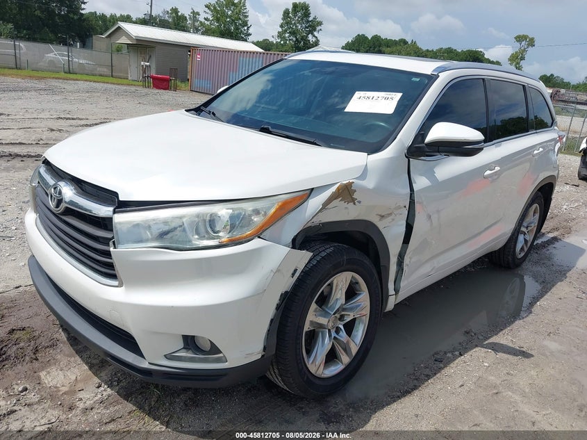 Vin: 5tddkrfh8es019462, lot: 46311552, toyota highlander limited v6 20142