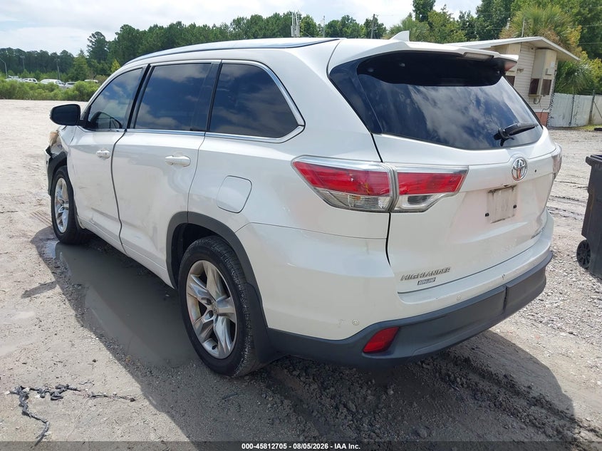 Vin: 5tddkrfh8es019462, lot: 46311552, toyota highlander limited v6 20143
