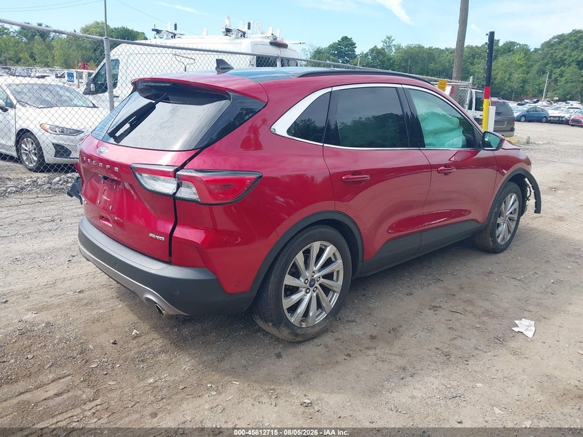 Vin: 1fmcu9j94mua04825, lot: 46311561, ford escape titanium 20214