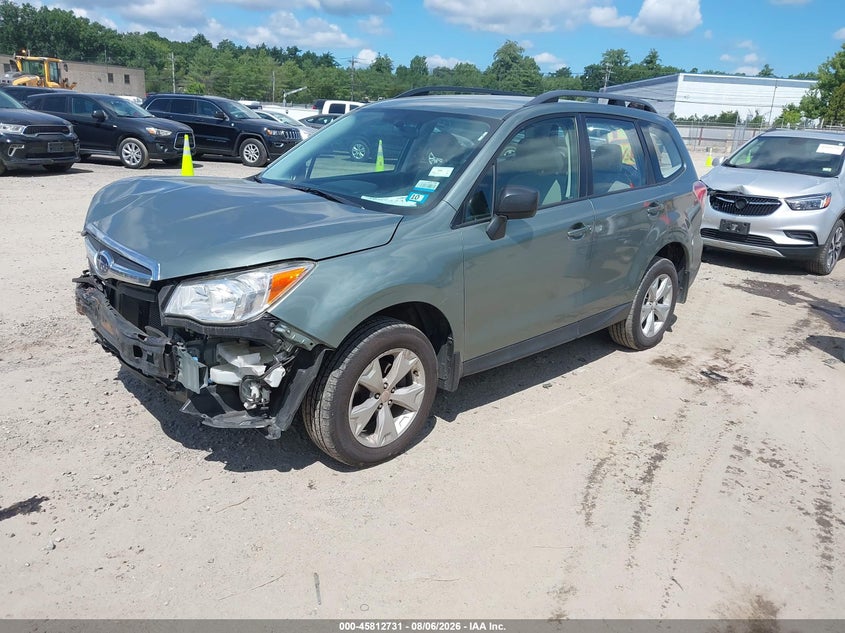 Vin: jf2sjabc8gh423229, lot: 46311577, subaru forester 2.5i 20162