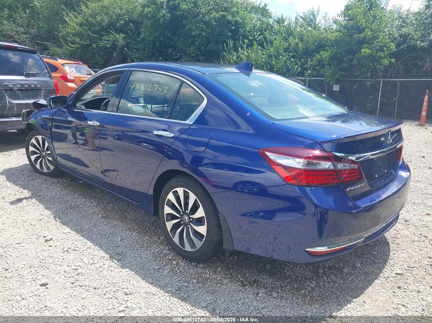 Vin: jhmcr6f55hc006541, lot: 46311589, honda accord hybrid ex-l 20173