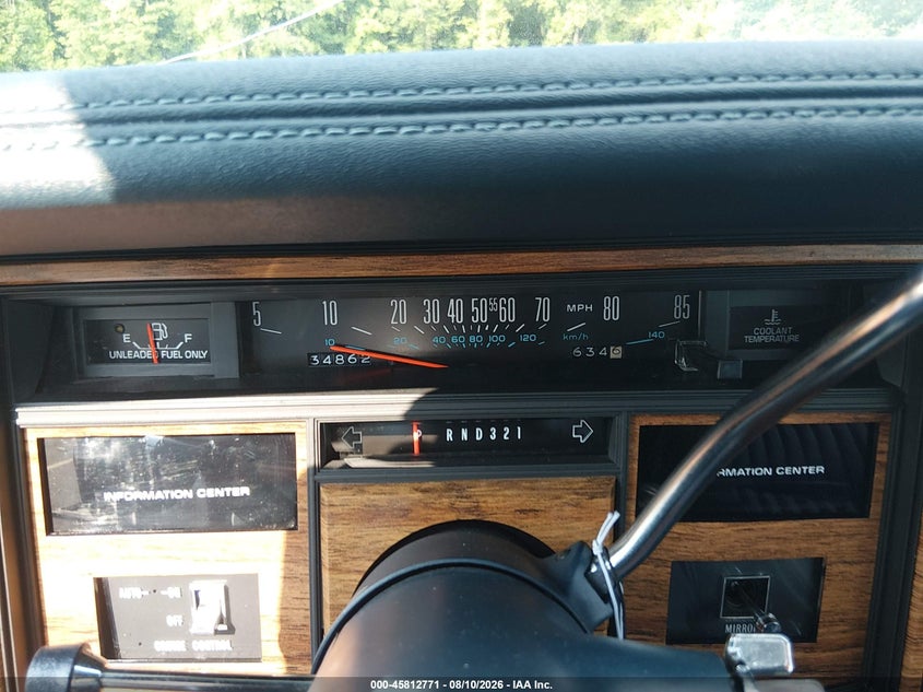 CADILLAC ELDORADO 1985 VIN 1G6EL578XFE637997
