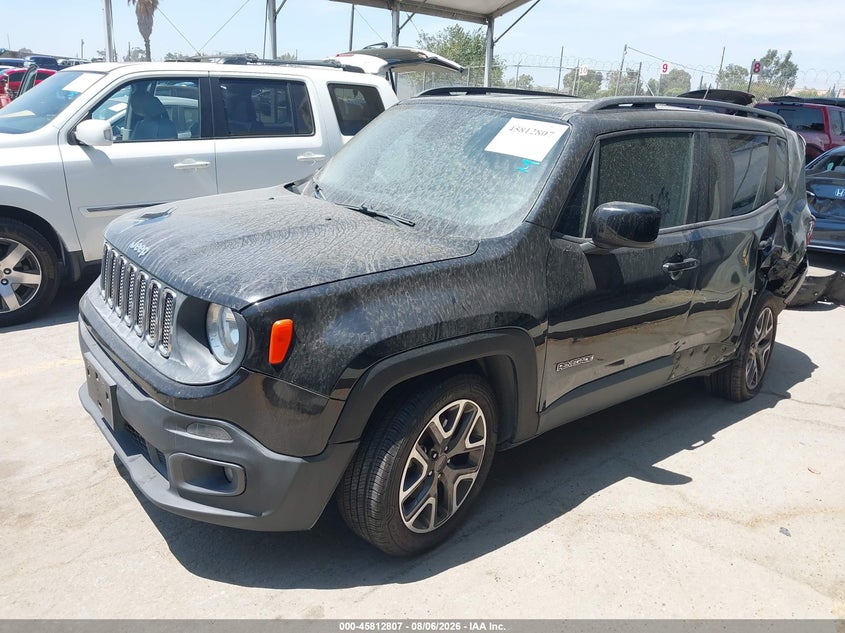 Vin: zaccjabt5gpe03449, lot: 46311653, jeep renegade latitude 20162