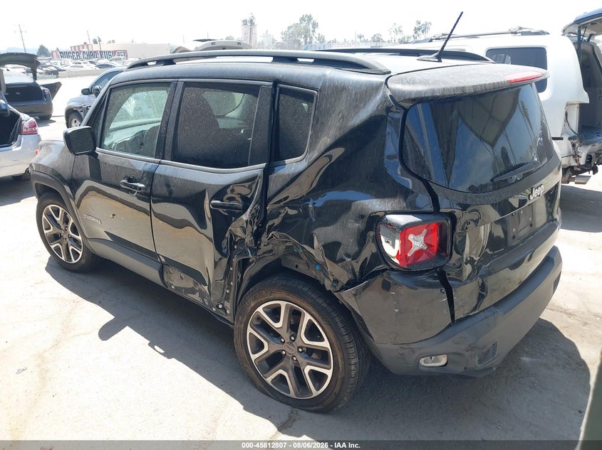 Vin: zaccjabt5gpe03449, lot: 46311653, jeep renegade latitude 20163