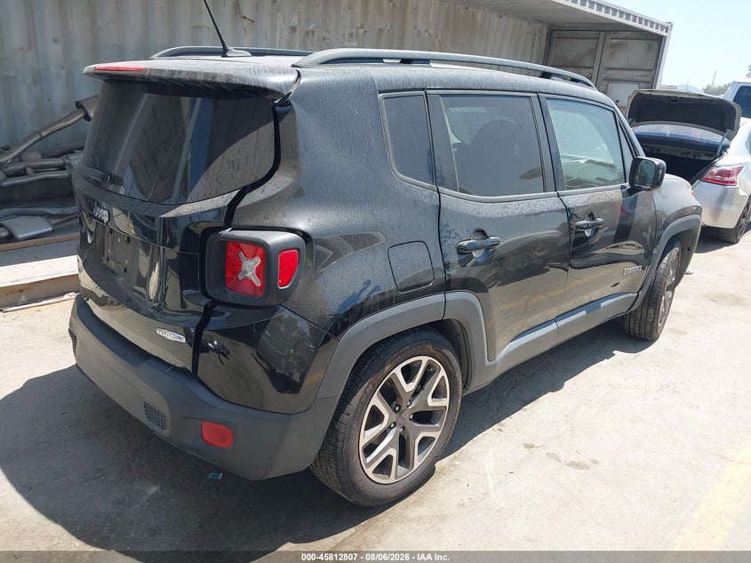Vin: zaccjabt5gpe03449, lot: 46311653, jeep renegade latitude 20164