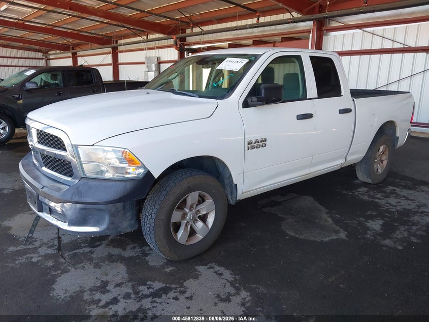 Vin: 1c6rr7fg5js328697, lot: 46311685, ram 1500 tradesman  4x4 6'4 box 20182