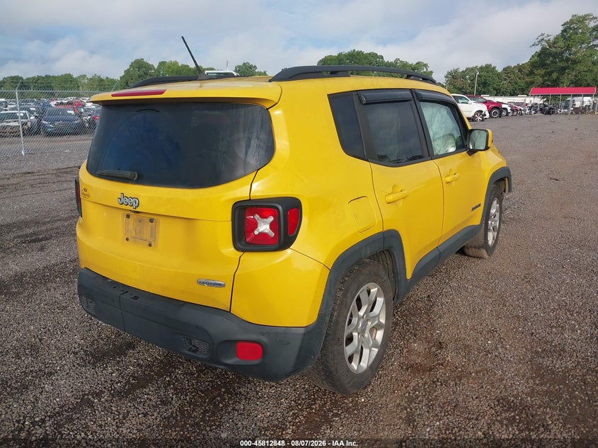 Vin: zaccjabt6gpd15106, lot: 46311694, jeep renegade latitude 20164