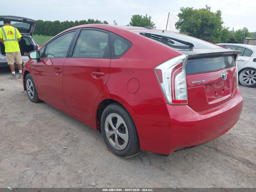 Vin: jtdkn3duxd0350427, lot: 46311706, toyota prius three 20133