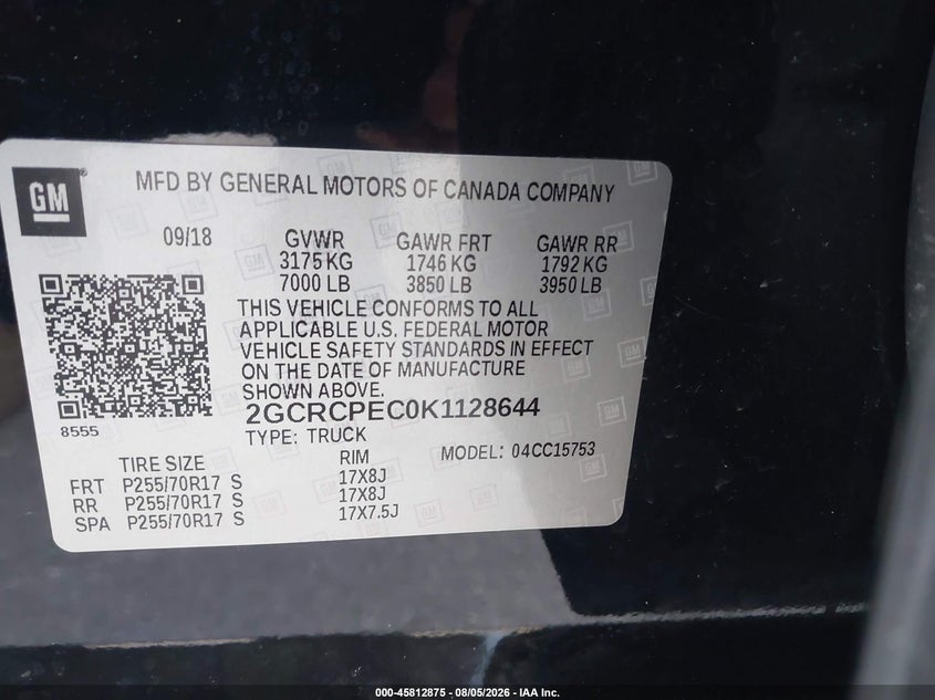 2019 CHEVROLET SILVERADO 1500 LD LT · Фото 9