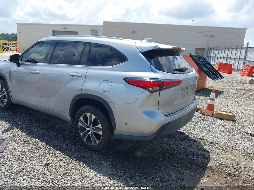 Vin: 5tdgzrah2ms523715, lot: 46311730, toyota highlander xle 20213