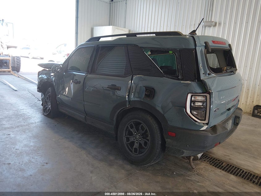 Vin: 3fmcr9b63pre17465, lot: 46311744, ford bronco sport big bend 20233