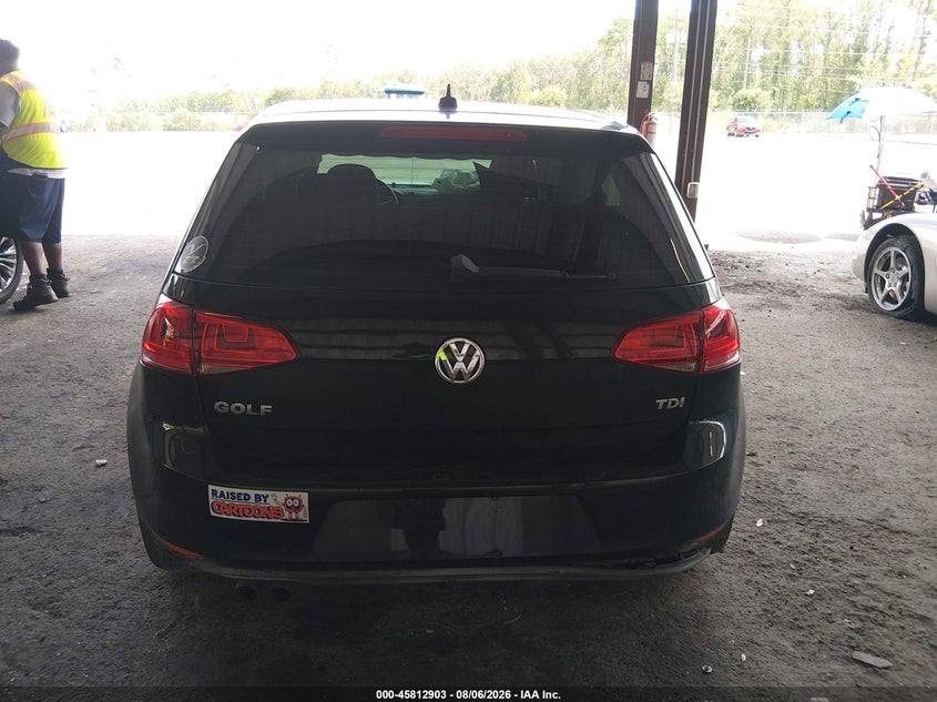 VOLKSWAGEN GOLF 2015 VIN 3VW2A7AU0FM012684