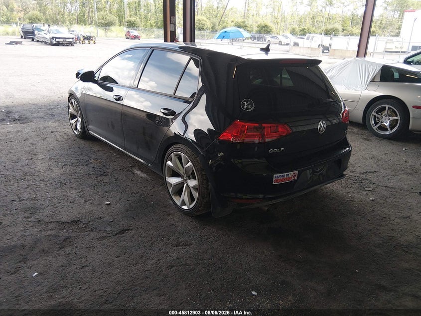 Vin: 3vw2a7au0fm012684, lot: 46311749, volkswagen golf tdi sel 4-door 20153