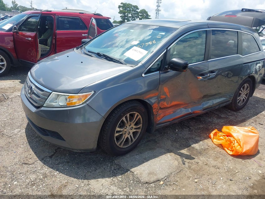 Vin: 5fnrl5h66cb087588, lot: 46311756, honda odyssey ex-l 20122