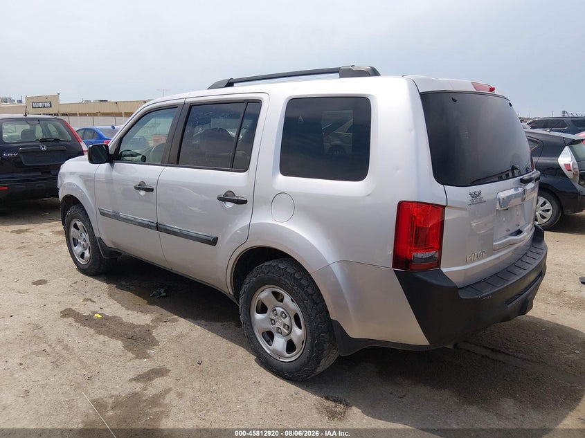 Vin: 5fnyf3h24eb009446, lot: 46311766, honda pilot lx 20143