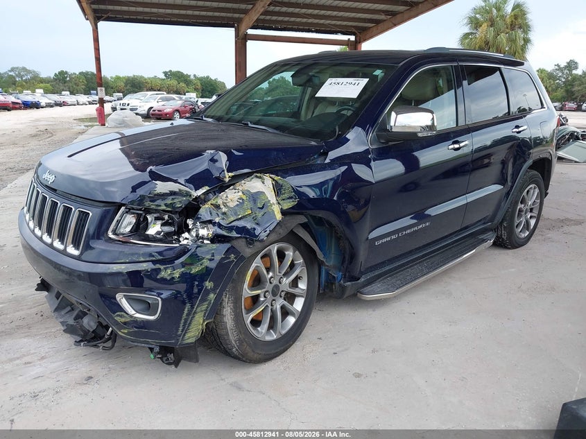 Vin: 1c4rjebg1ec573555, lot: 46311787, jeep grand cherokee limited 20142
