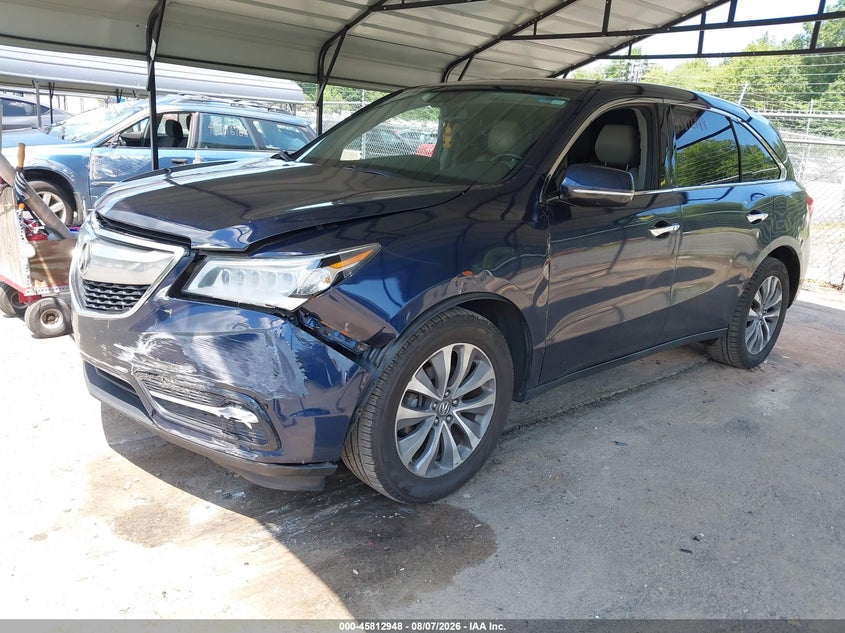 Vin: 5fryd4h44eb048534, lot: 46311794, acura mdx technology package 20142