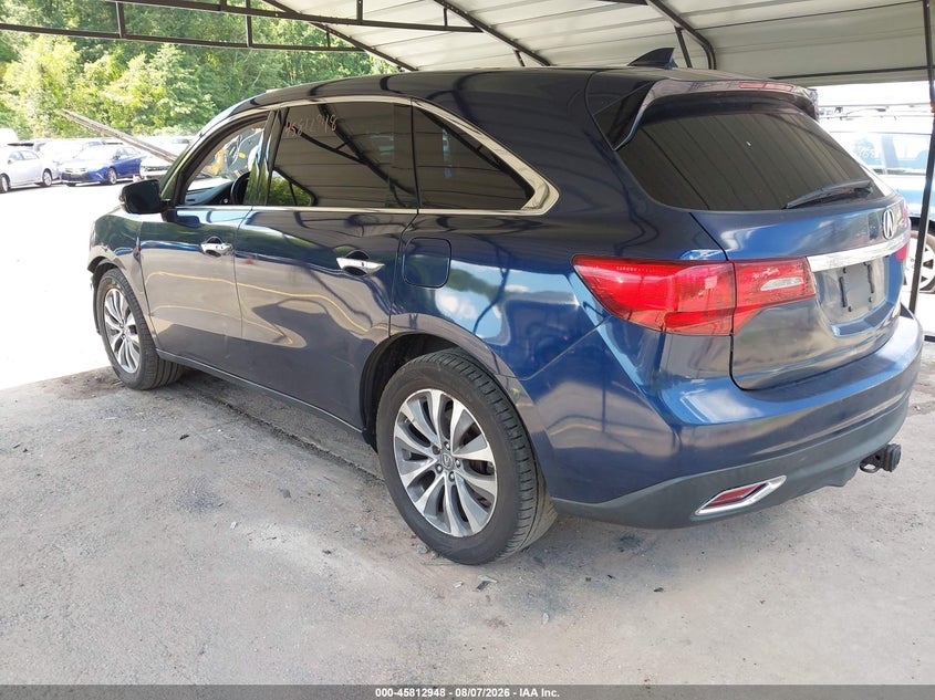 Vin: 5fryd4h44eb048534, lot: 46311794, acura mdx technology package 20143
