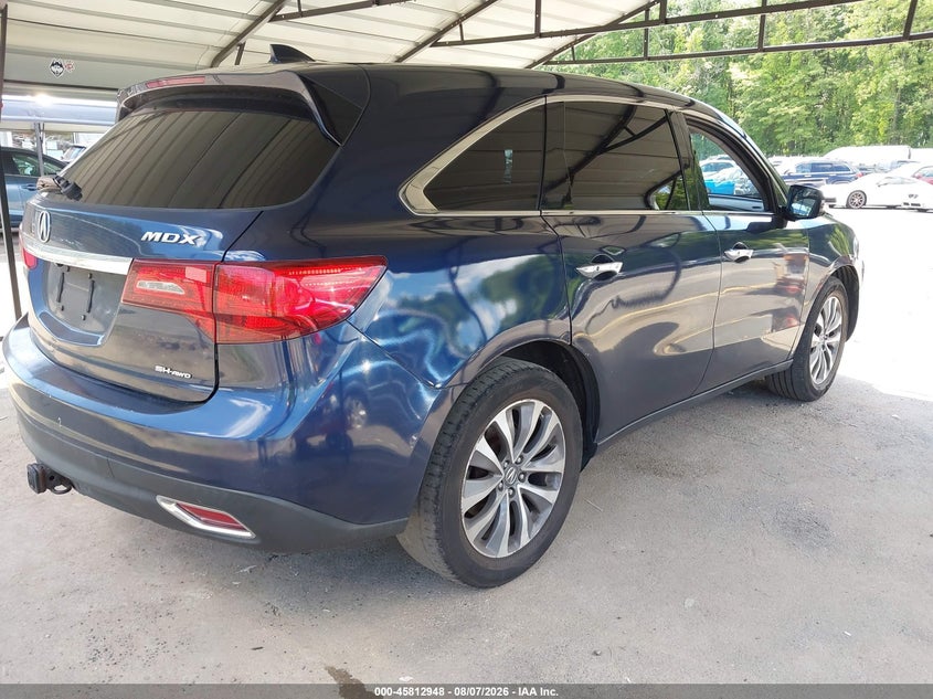 Vin: 5fryd4h44eb048534, lot: 46311794, acura mdx technology package 20144