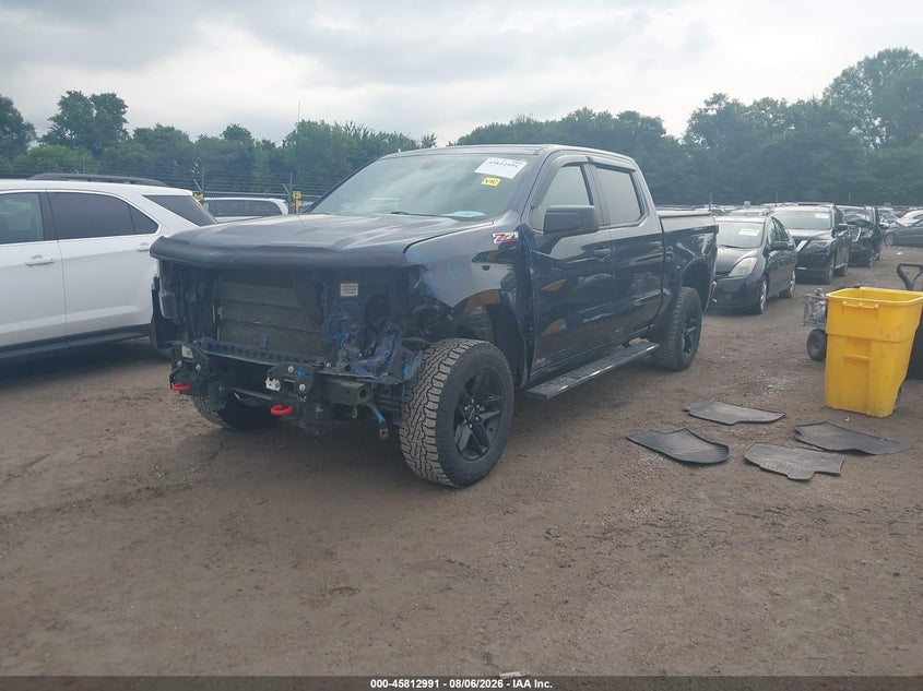 Vin: 1gcpycef3lz181035, lot: 46311837, chevrolet silverado 1500 4wd  short bed custom trail boss 20202