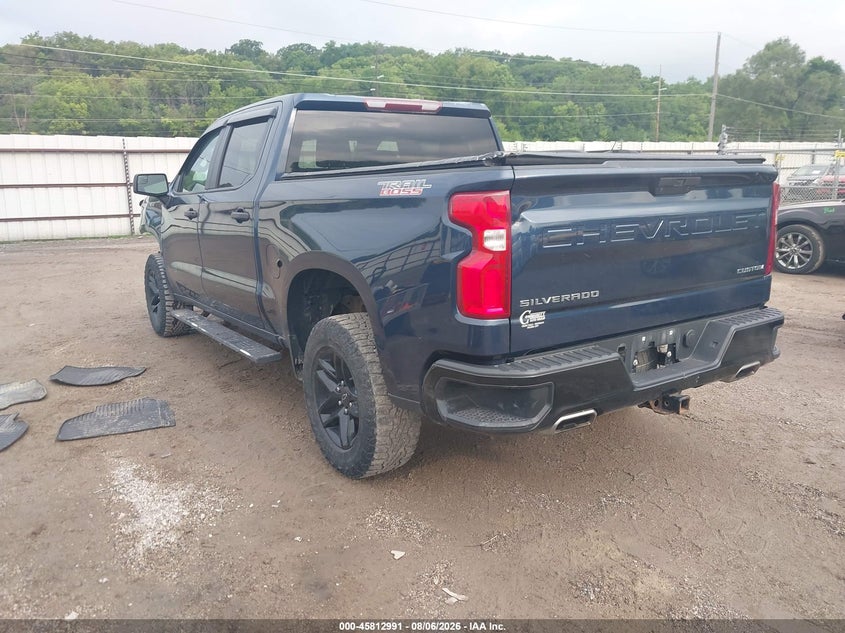 Vin: 1gcpycef3lz181035, lot: 46311837, chevrolet silverado 1500 4wd  short bed custom trail boss 20203