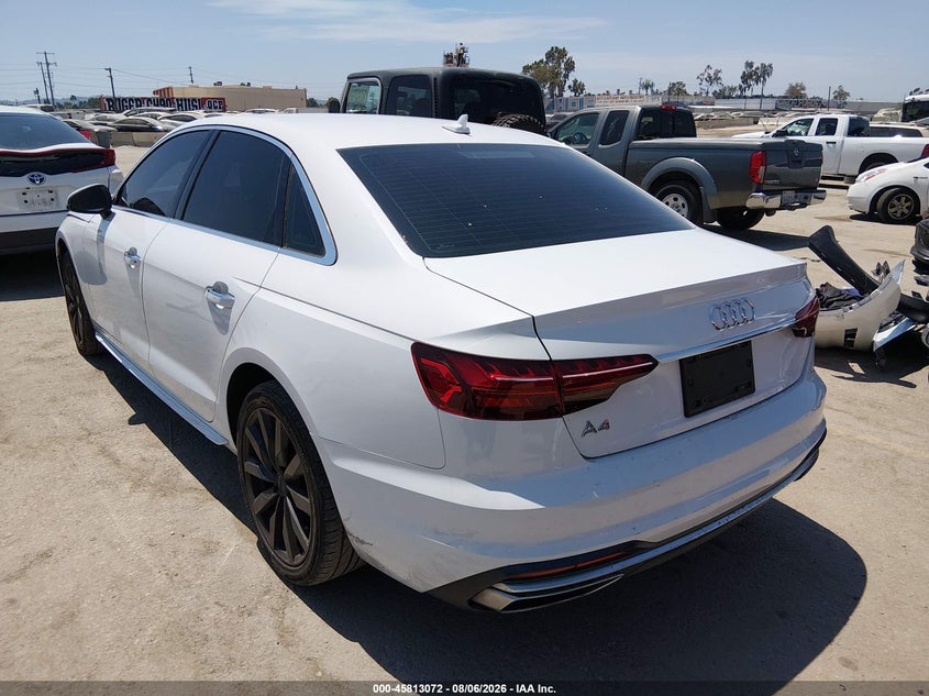 Vin: waugmaf49ln008444, lot: 46311918, audi a4 premium 40 tfsi front-wheel drive s tronic 20203