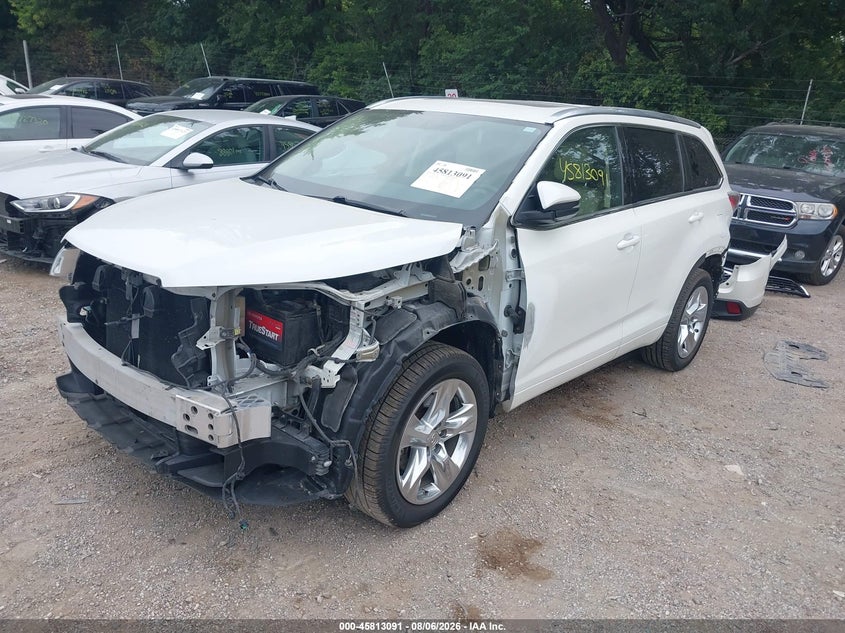 Vin: 5tddkrfh6fs121084, lot: 46311937, toyota highlander limited v6 20152