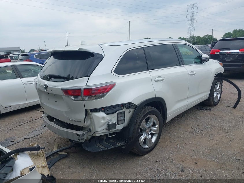 Vin: 5tddkrfh6fs121084, lot: 46311937, toyota highlander limited v6 20154