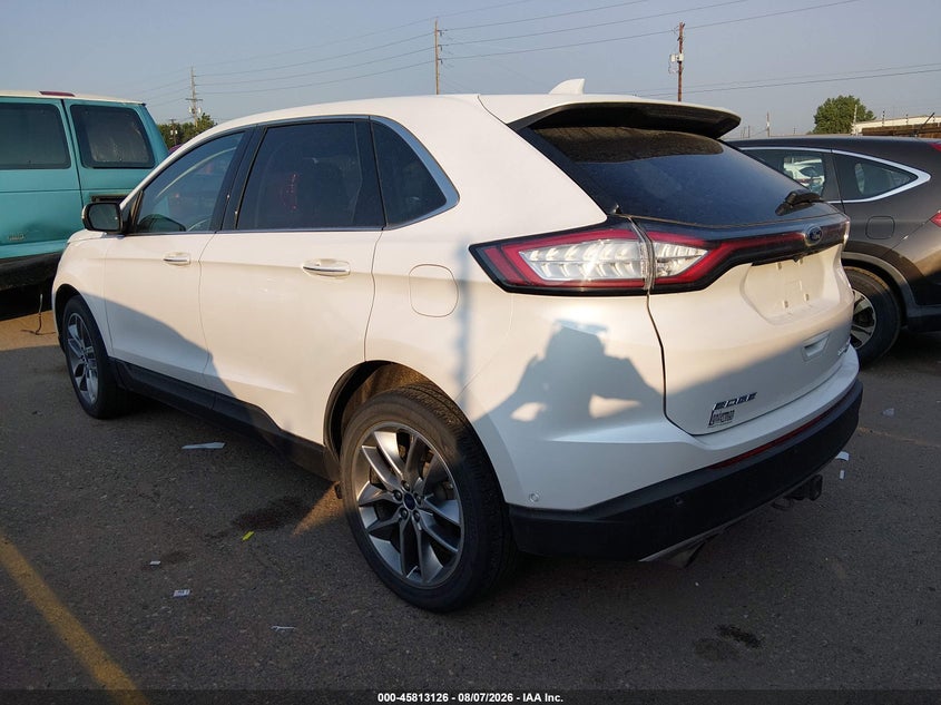 Vin: 2fmpk3k9xgbb93977, lot: 46311972, ford edge titanium 20163