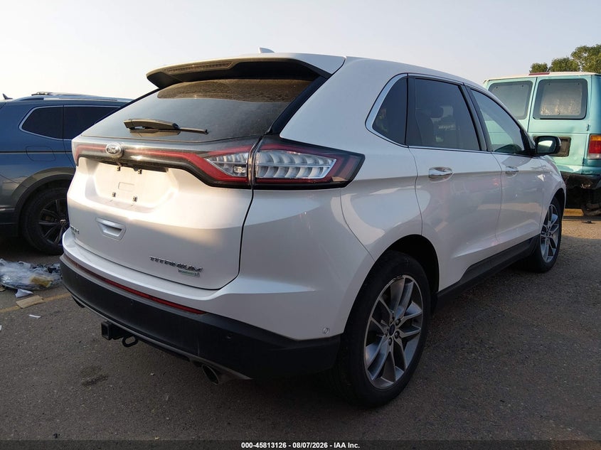Vin: 2fmpk3k9xgbb93977, lot: 46311972, ford edge titanium 20164