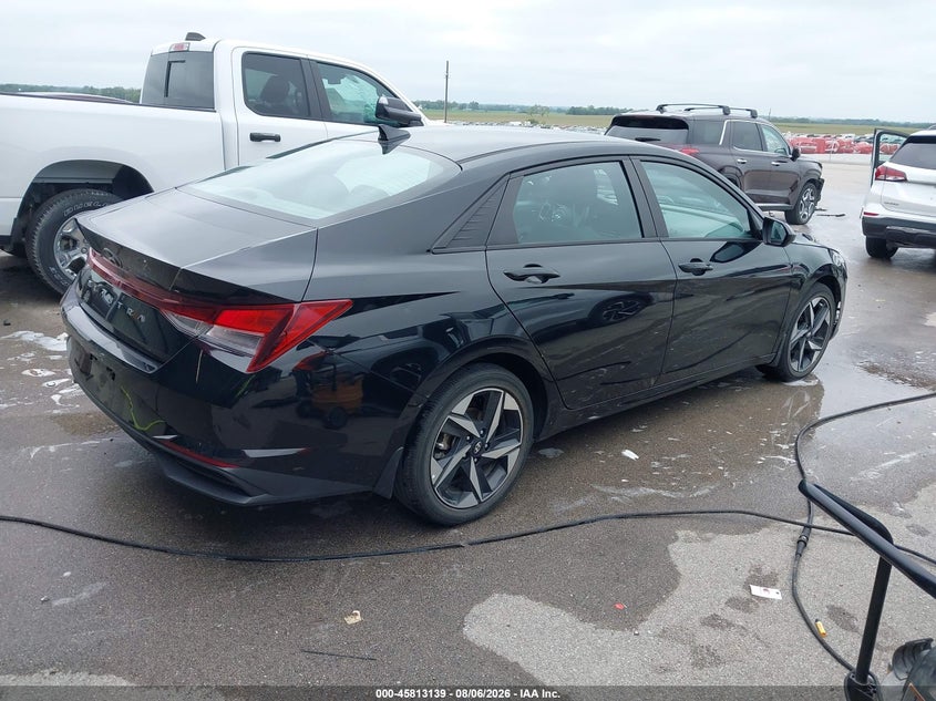 Vin: kmhls4ag6pu558671, lot: 46311985, hyundai elantra sel 20234