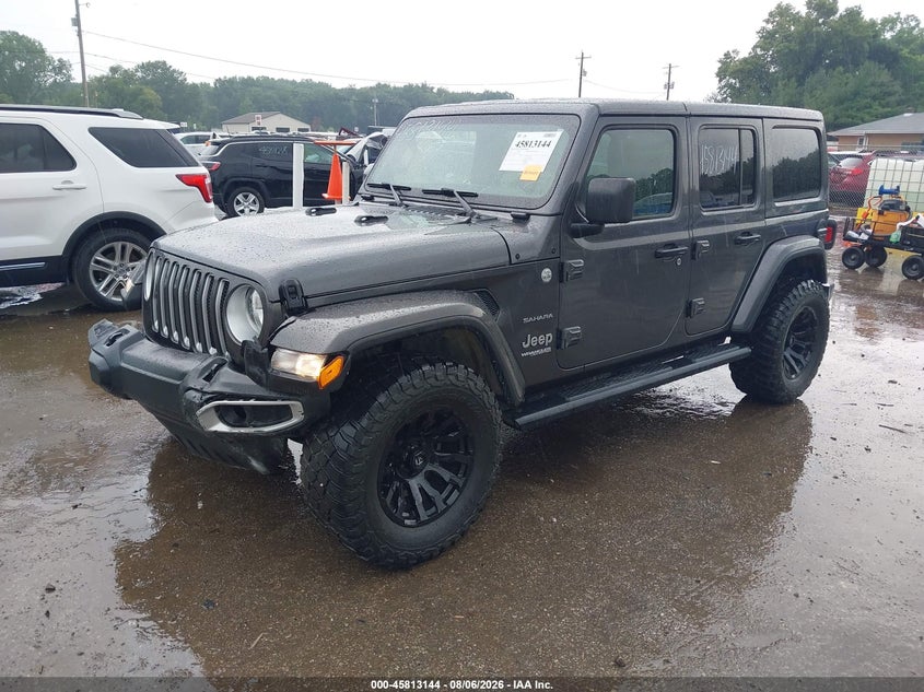 Vin: 1c4hjxen3nw126144, lot: 46311990, jeep wrangler unlimited sahara 4x4 20222